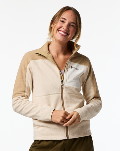 Abrazo Fleece Full-Zip Jacket - Women's - Khaki/Cream - US 1126