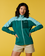 Abrazo Fleece Full-Zip Jacket - Women's - Tide Pool/Malachite - US 4335