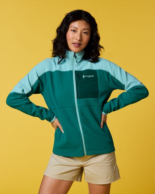 Abrazo Fleece Full-Zip Jacket - Women's - Tide Pool/Malachite - US 4335