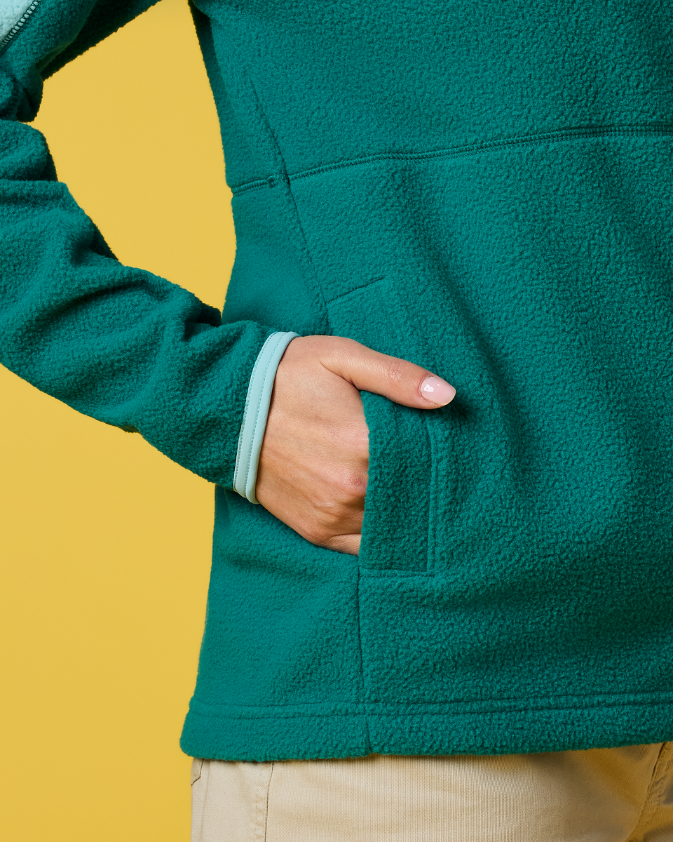 Abrazo Fleece Full-Zip Jacket - Women's - Tide Pool/Malachite - US 4335