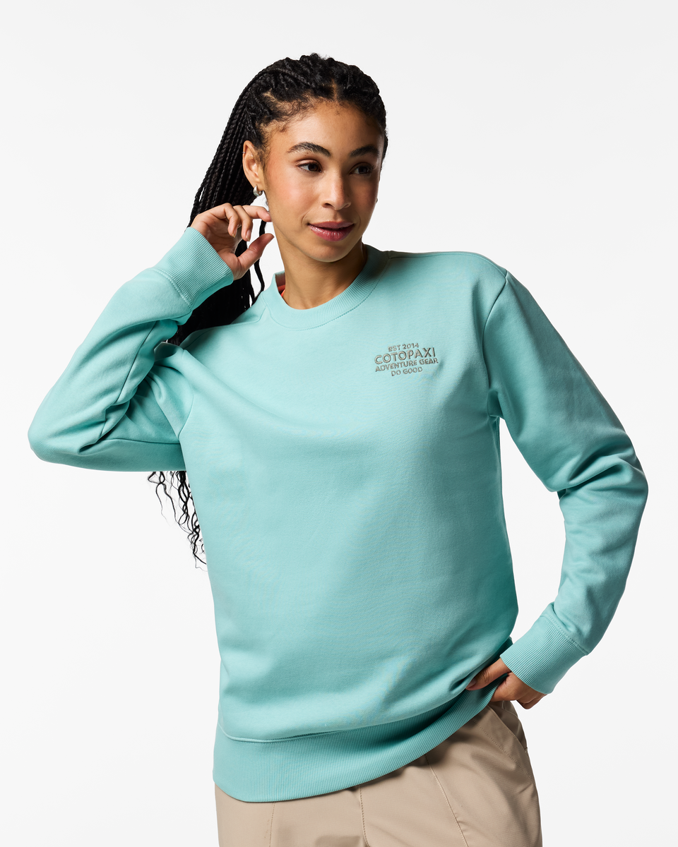 Adventure Gear Crew Sweatshirt - Women's - Tide Pool - US 5161