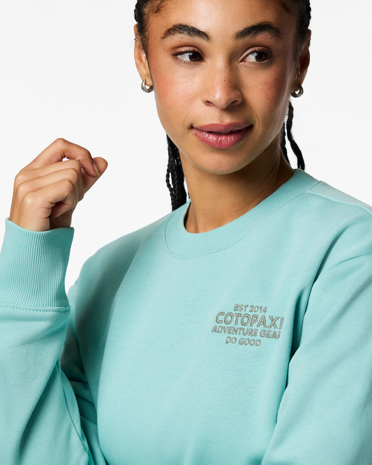 Adventure Gear Crew Sweatshirt - Women's - Tide Pool - US 5161