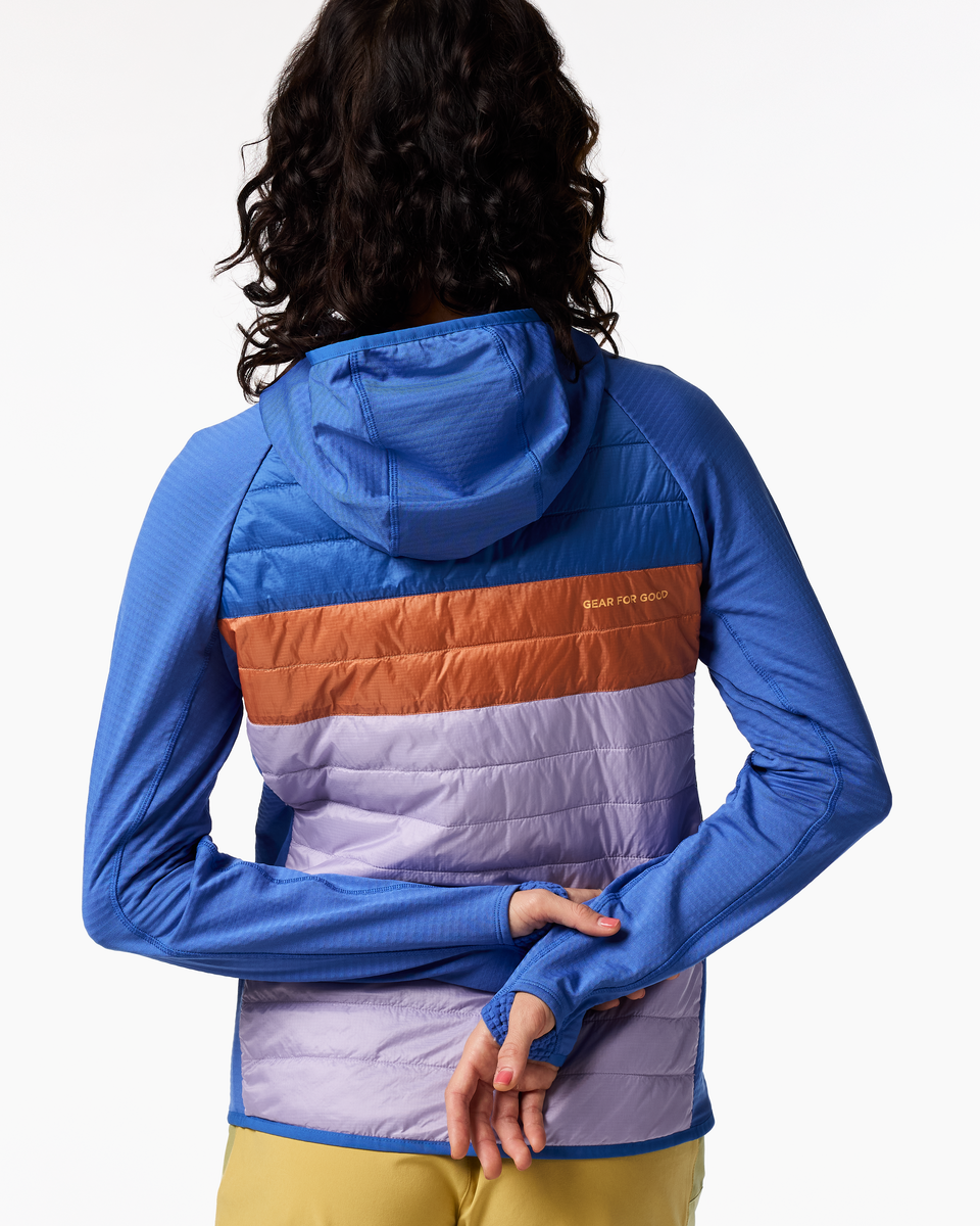 Capa Hybrid Insulated Hooded Jacket - Women's - Azure/Moonbeam - US 4972