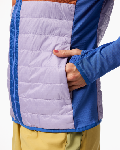 Capa Hybrid Insulated Hooded Jacket - Women's - Azure/Moonbeam - US 4972