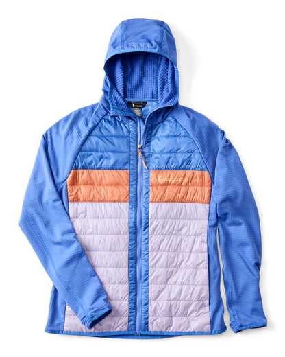 Capa Hybrid Insulated Hooded Jacket - Women's - Azure/Moonbeam - US 4972