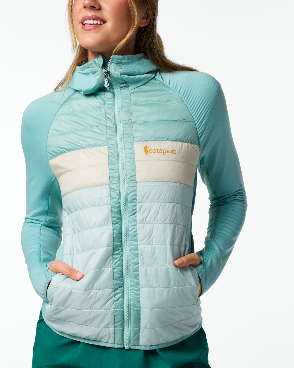 Capa Hybrid Insulated Hooded Jacket - Women's - Tide Pool/Surf - US 0615