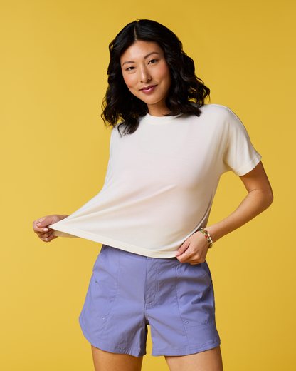 Empaca Boxy T-Shirt - Women's - Aster - US 9765
