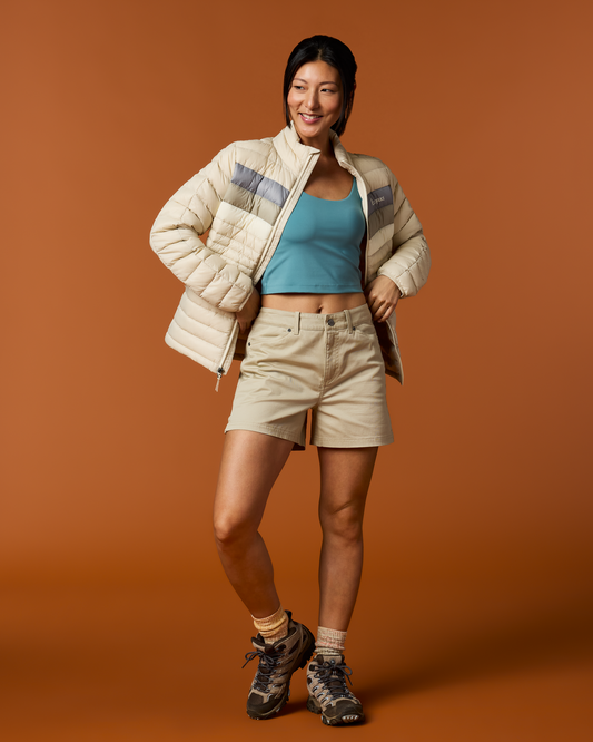 Fuego Down Jacket - Women's - Cream Stripes - US 8391
