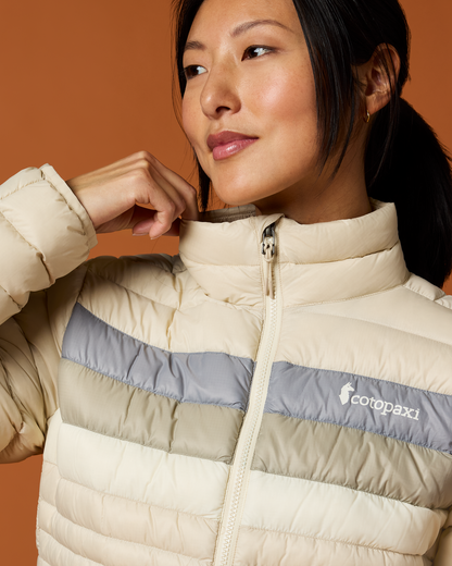 Fuego Down Jacket - Women's - Cream Stripes - US 8391