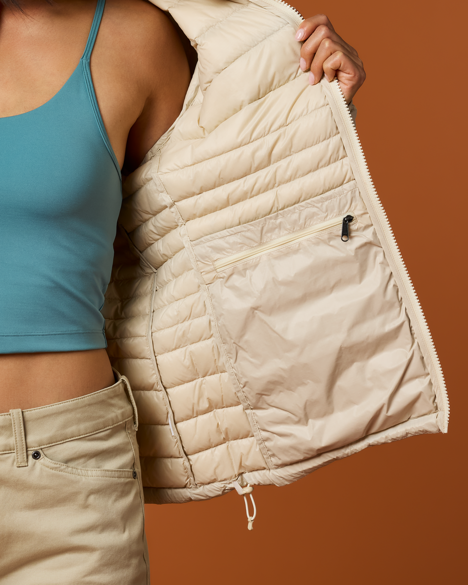 Fuego Down Jacket - Women's - Cream Stripes - US 8391