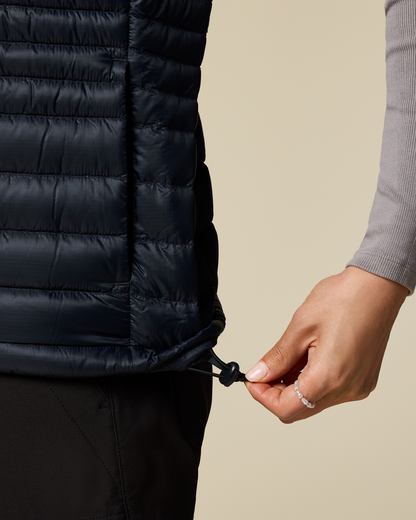 Fuego Down Vest - Women's - Carbon Stripes - US 0703