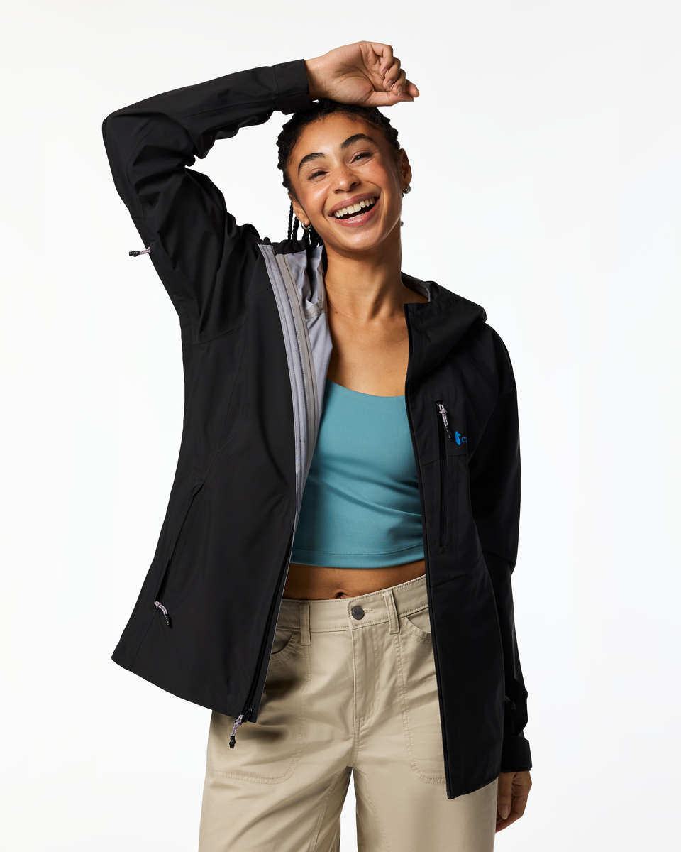 Impermeo 3L Hooded Shell Jacket - Women's - Cotopaxi Black - US 2270