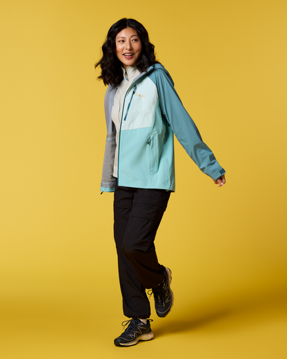 Impermeo 3L Hooded Shell Jacket - Women's - Everglade/Tide Pool - US 9271