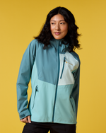 Impermeo 3L Hooded Shell Jacket - Women's - Everglade/Tide Pool - US 9271