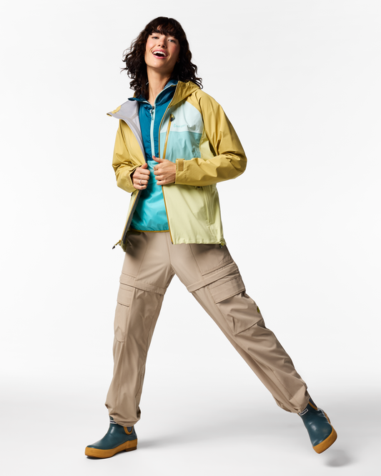 Impermeo 3L Hooded Shell Jacket - Women's - Husk/Honeydew - US 2627