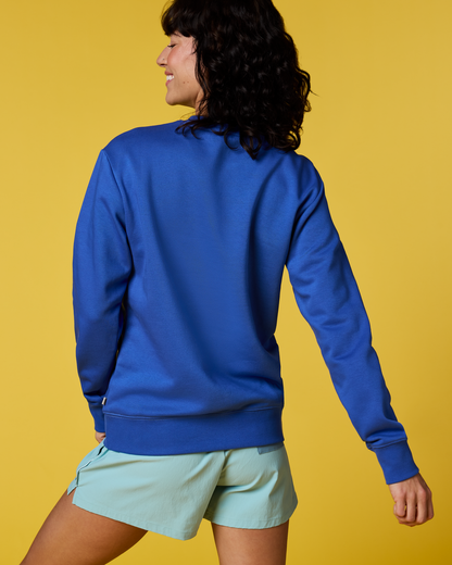 Lava Llama Crew Sweatshirt - Women's - Azure - US 2452