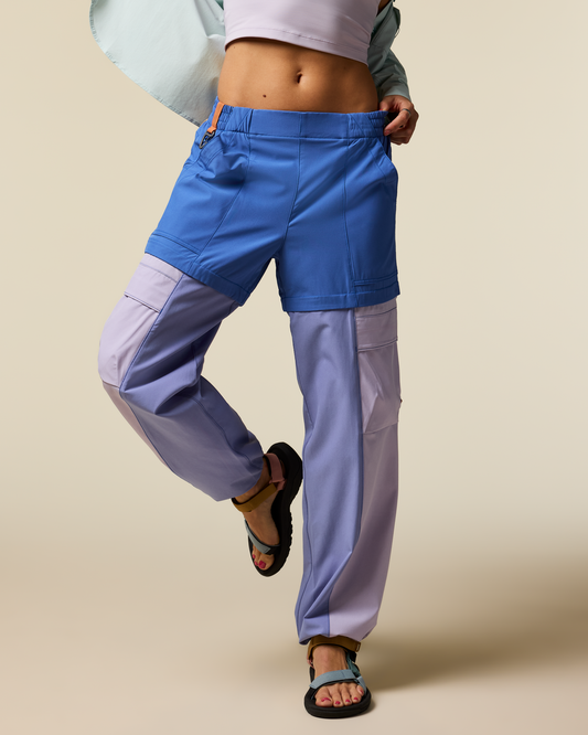 Losdos Zip-Off Pant - Women's - Azure/Aster - US 9534