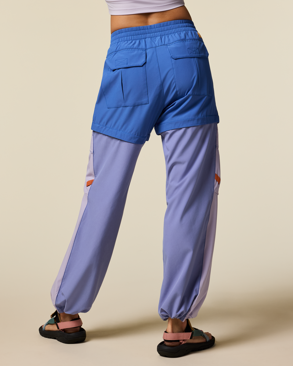 Losdos Zip-Off Pant - Women's - Azure/Aster - US 9534