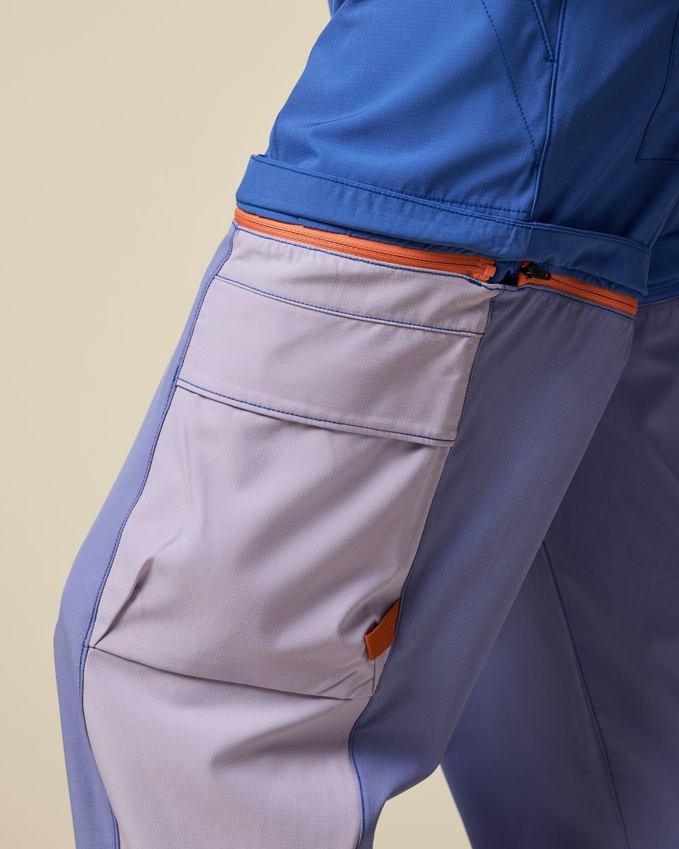 Losdos Zip-Off Pant - Women's - Azure/Aster - US 9534