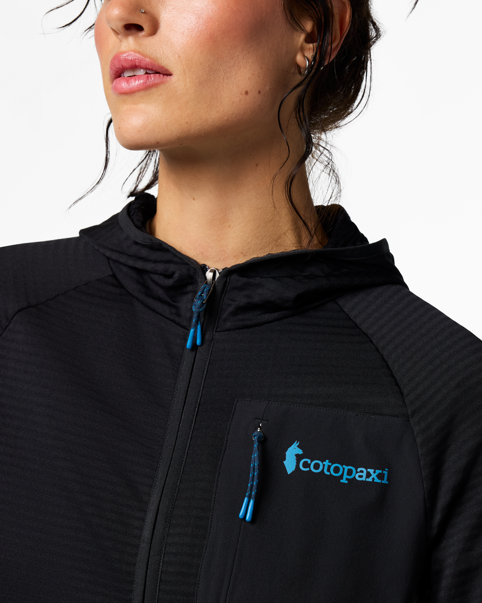 Otero Fleece Full-Zip Hooded Jacket - Women's - Cotopaxi Black - US 3385