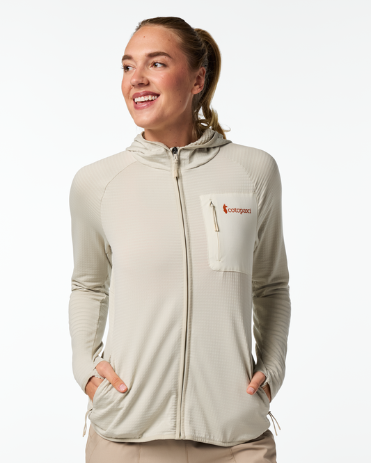Otero Fleece Full-Zip Hooded Jacket - Women's - Mineral - US 9634