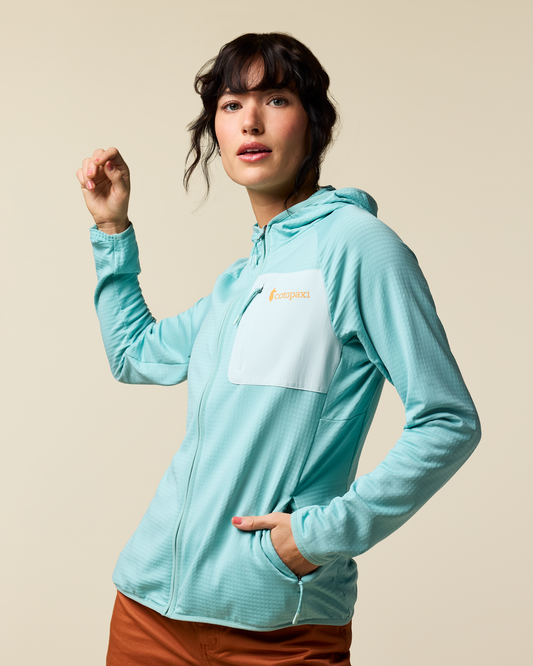 Otero Fleece Full-Zip Hooded Jacket - Women's - Tide Pool - US 1324
