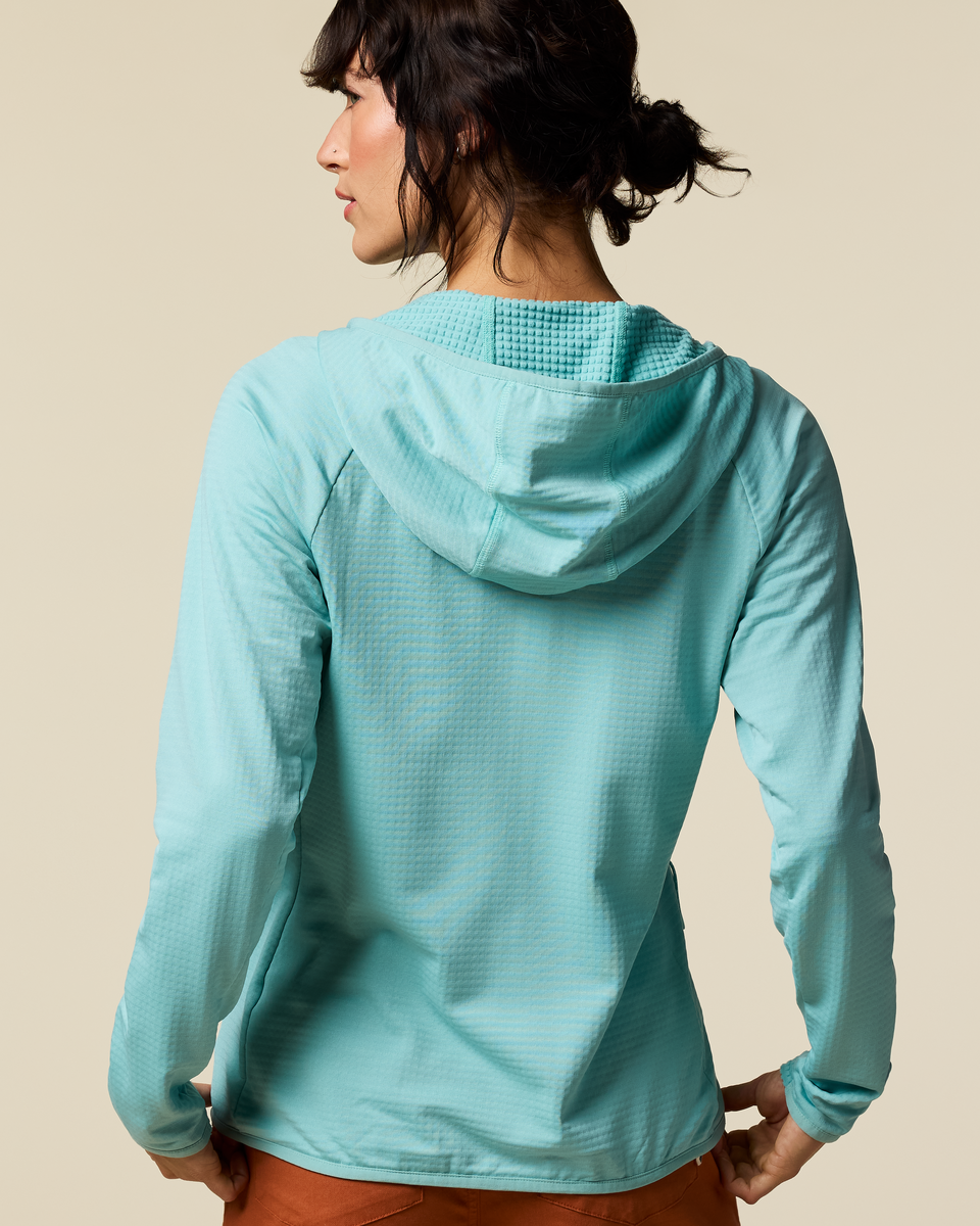 Otero Fleece Full-Zip Hooded Jacket - Women's - Tide Pool - US 1324
