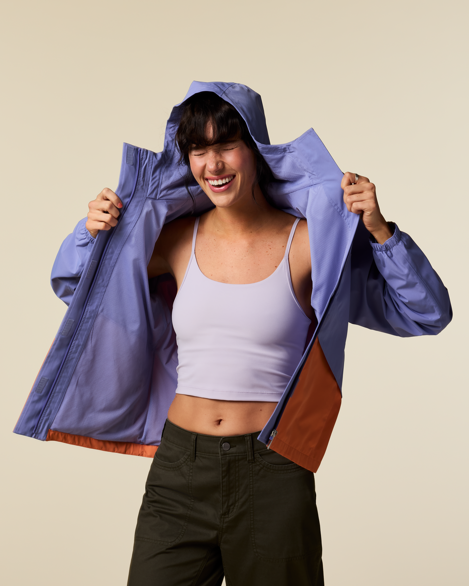 Rayu Rain Jacket - Women's - Aster/Grapefruit - US 3702
