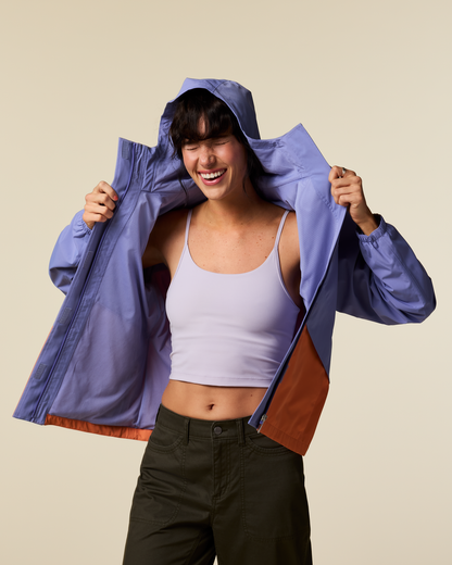 Rayu Rain Jacket - Women's - Aster/Grapefruit - US 3702