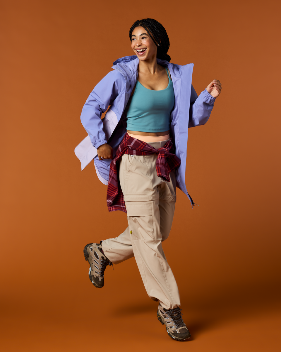 Rayu Rain Parka - Women's - Aster/Moonbeam - US 3693