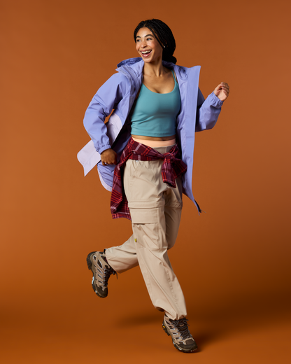 Rayu Rain Parka - Women's - Aster/Moonbeam - US 3693