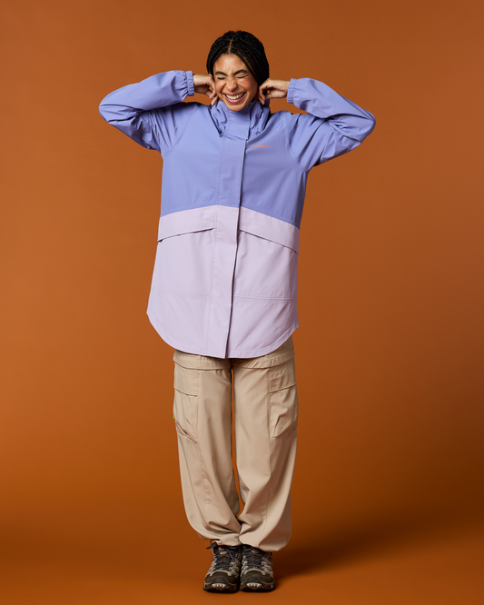 Rayu Rain Parka - Women's - Aster/Moonbeam - US 3693