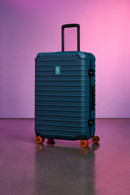 Coraza Suitcase - Medium Checked - Blue Spruce - US 5002