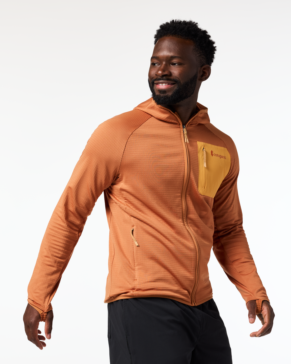 Otero Fleece Full-Zip Hooded Jacket - Men's - Whiskey - US 4977