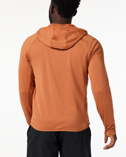 Otero Fleece Full-Zip Hooded Jacket - Men's - Whiskey - US 4977