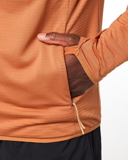 Otero Fleece Full-Zip Hooded Jacket - Men's - Whiskey - US 4977