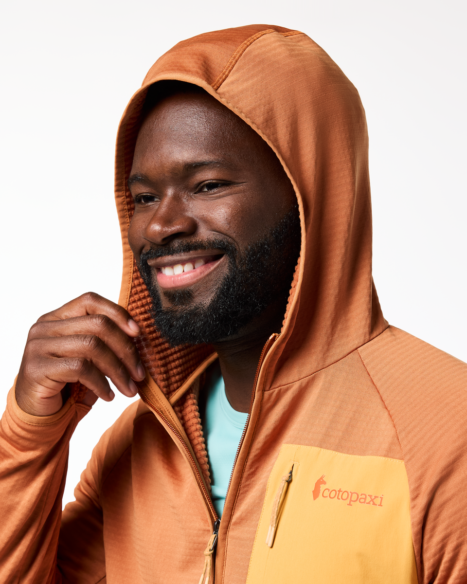 Otero Fleece Full-Zip Hooded Jacket - Men's - Whiskey - US 4977
