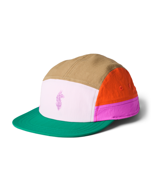 Cotopaxi X FP Movement Tech 5-Panel Hat - Powder Pink/Green Glow - US 3168