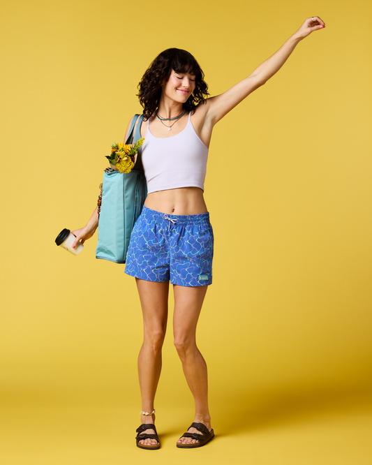 Brinco 3" Short - Print - Women's - Splash Azure - US 0306