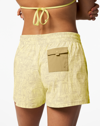 Brinco 3" Short - Print - Women's - Zen Garden Honeydew - US 8859