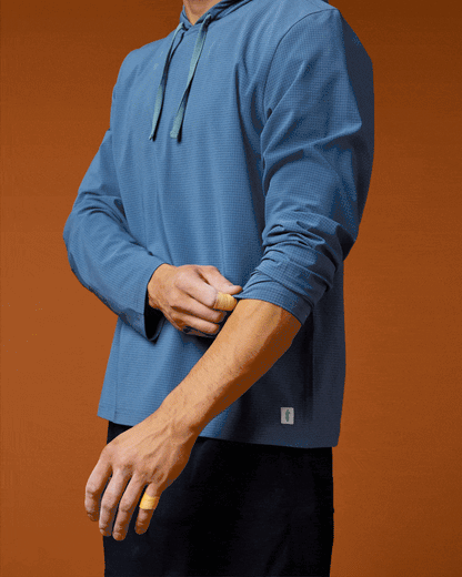 Pulso Tech Hoodie - Men's - Steel Blue - US 1477