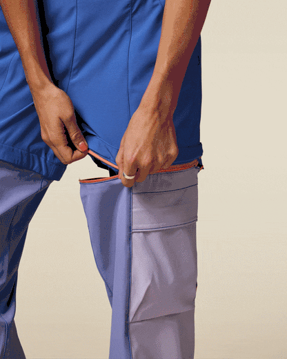 Losdos Zip-Off Pant - Women's - Azure/Aster - US 9534