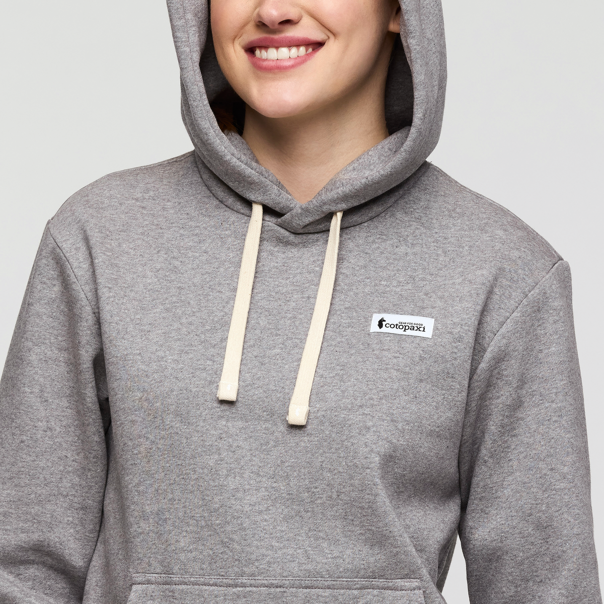 Llama Patch Pullover Hoodie - Women's - Heather Grey - US 1984