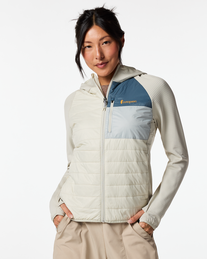 Acodo Hybrid Hooded Jacket - Women's - Chalk/Mineral - US 0599