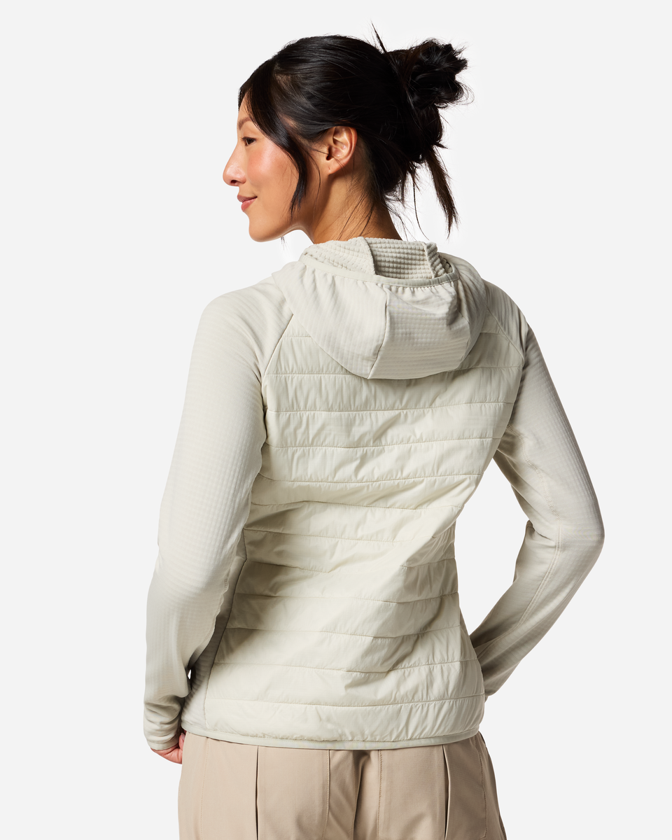 Acodo Hybrid Hooded Jacket - Women's - Chalk/Mineral - US 0599