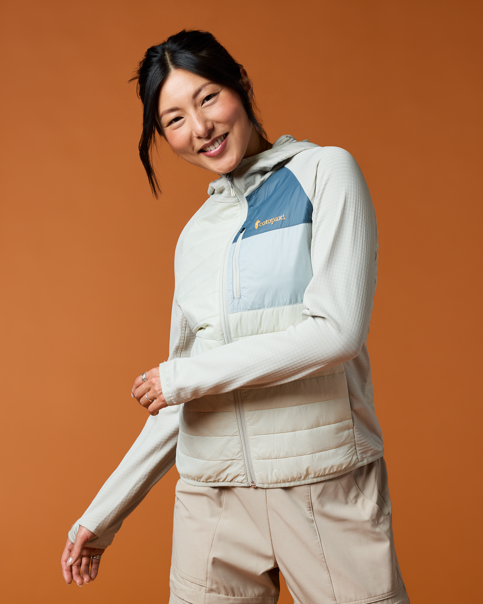 Acodo Hybrid Hooded Jacket - Women's - Chalk/Mineral - US 0599