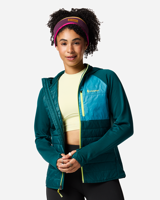 Acodo Hybrid Hooded Jacket - Women's - Deep Ocean - US 0040