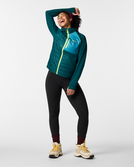 Acodo Hybrid Hooded Jacket - Women's - Deep Ocean - US 0040