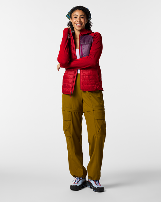 Acodo Hybrid Hooded Jacket - Women's - Spicy - US 6252
