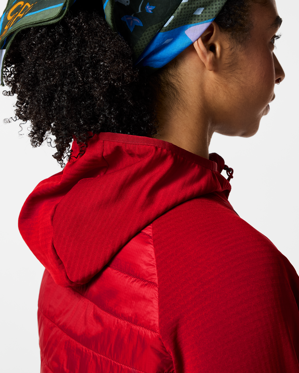 Acodo Hybrid Hooded Jacket - Women's - Spicy - US 6252
